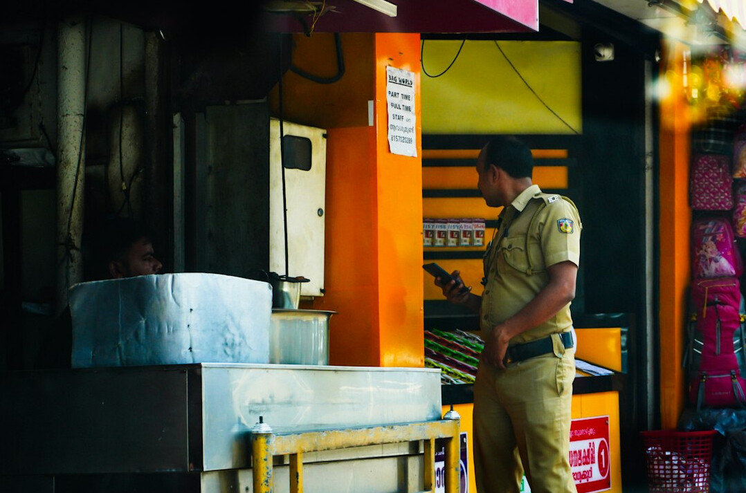 security guard monitoring store